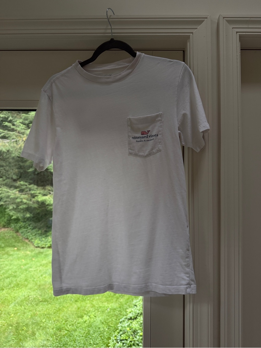 Franklin & Marshall College x Vineyard Vines White Short Sleeve Pocket Tee